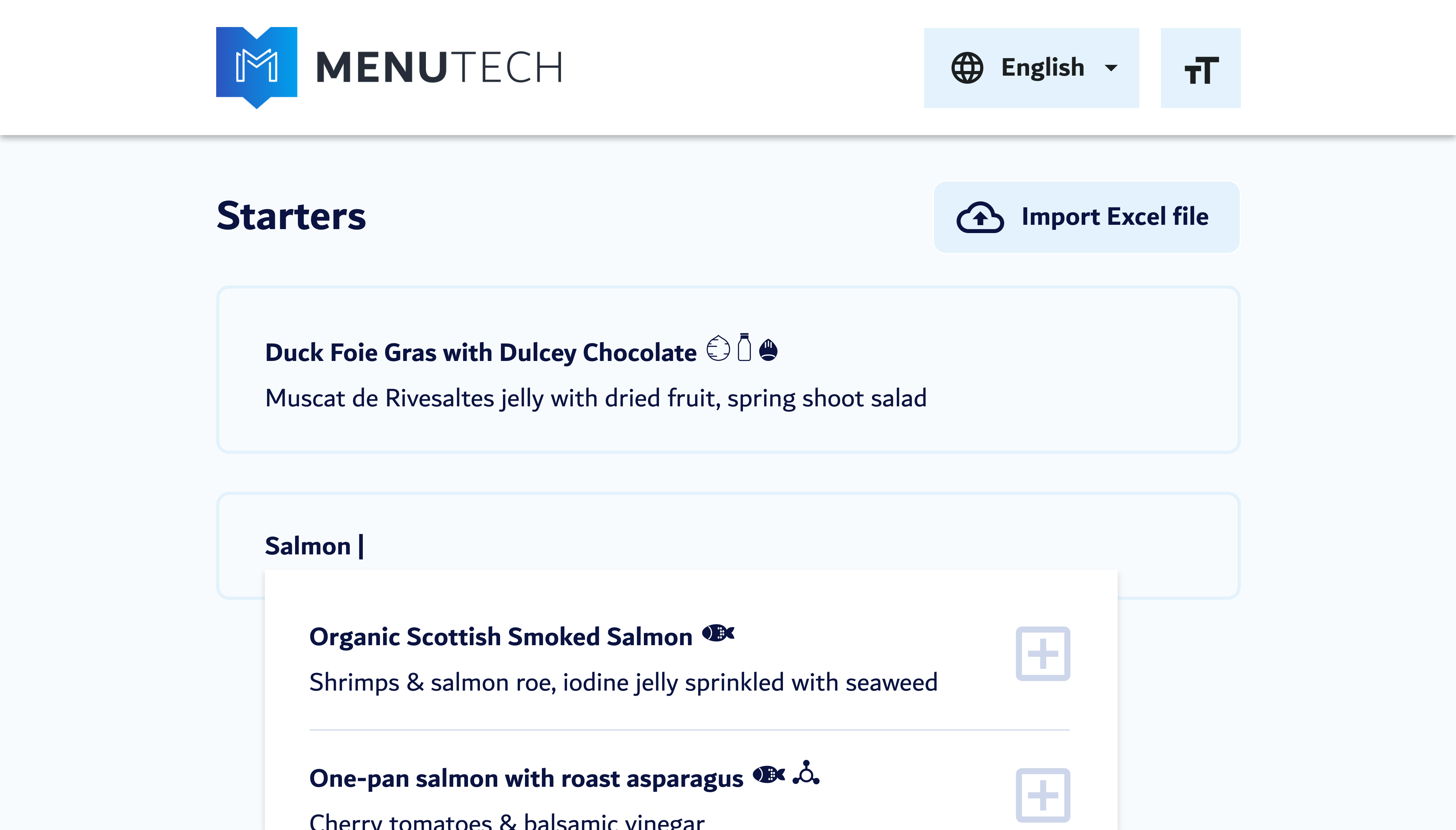 Create or Import Your Menu in Your Preferred Language