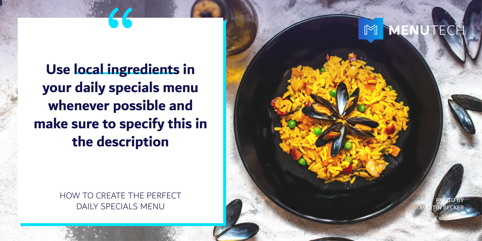 Include famous dishes in Daily Specials Menutech