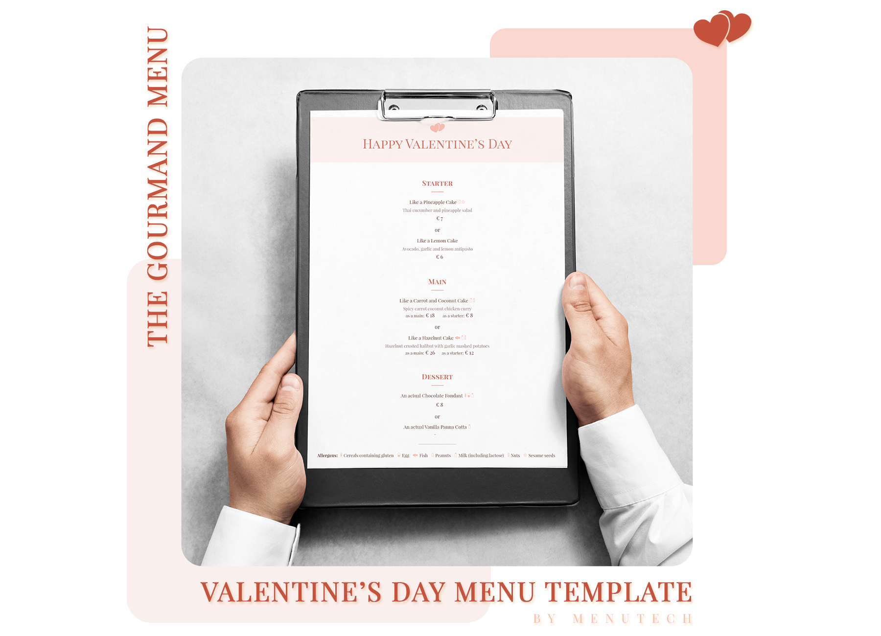 Menutech Gourmand Valentine's Day Menu