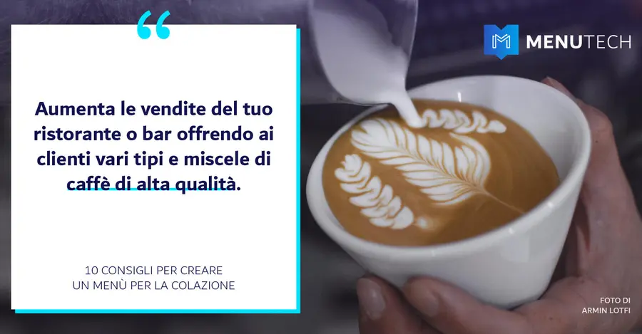 Coffee art Menutech Breakfast menus