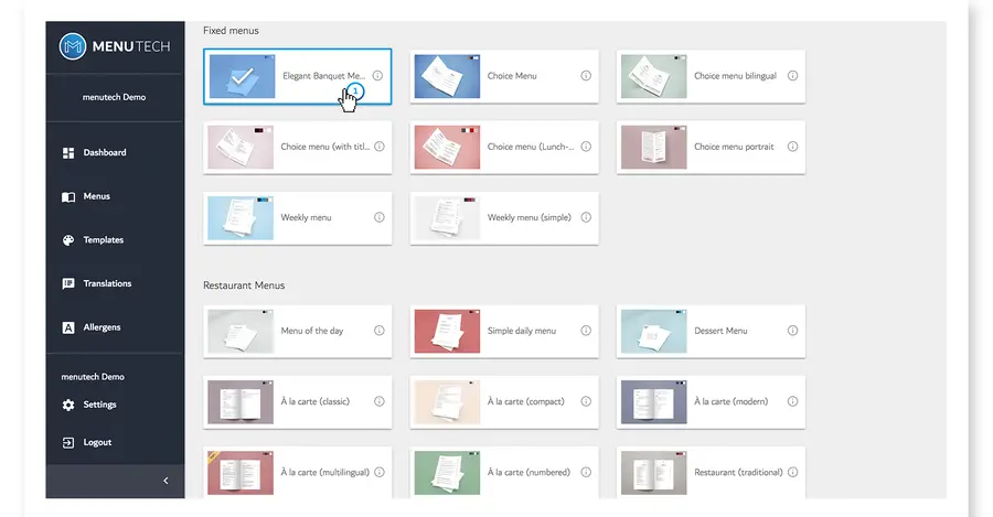Step 2: Choose a template