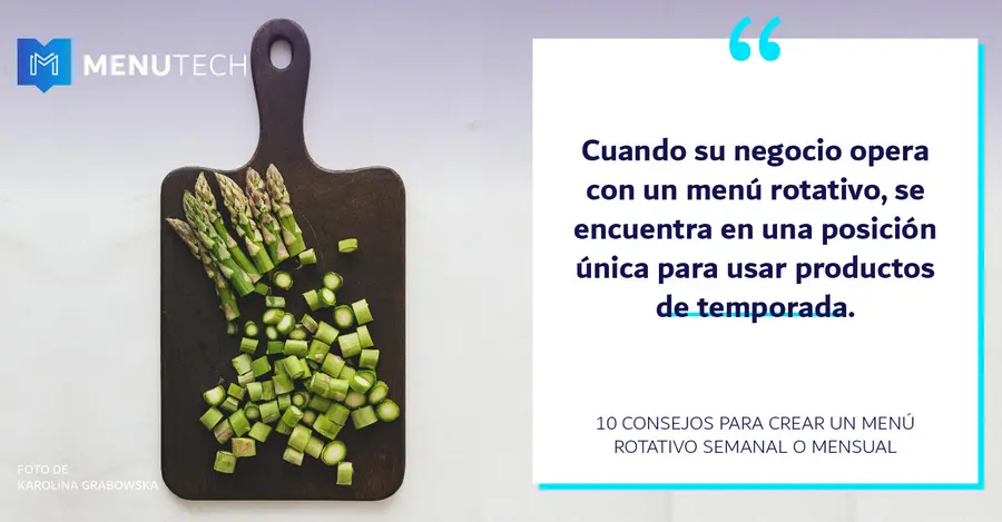 Seasonal produce Weekly Monthly Menutech Menutech