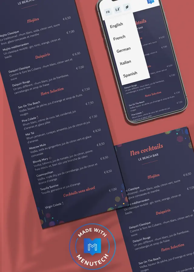 Menu Translation Tool Menutech