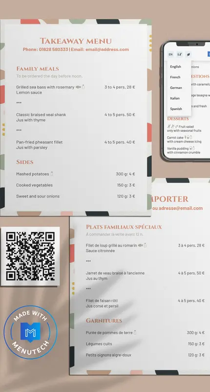 Menu Translation Tool Menutech