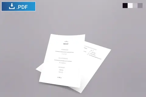 Speisekarte mit Zusatzstoffe Menutech