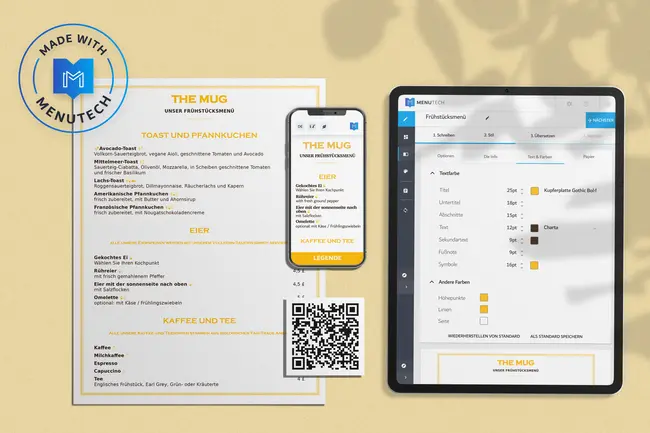 Speisekarten Menutech